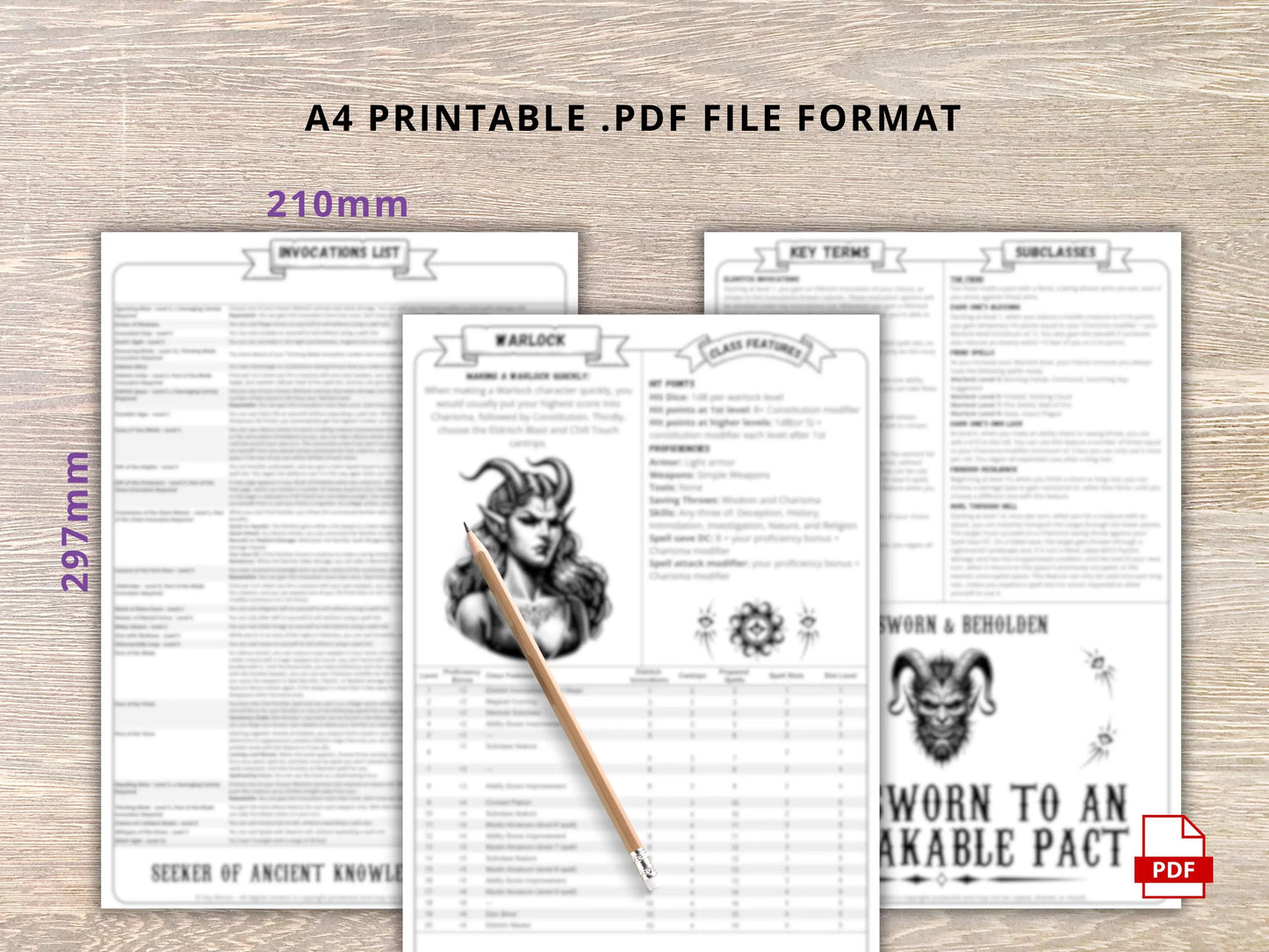 Warlock 5.5 2024 Reference Guide - Cheat Sheet FeyWorks.co.uk