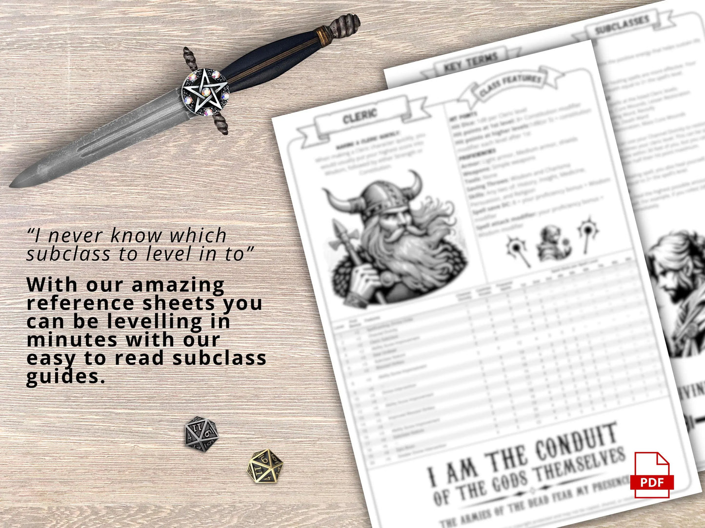 Cleric 5.5 2024 Reference Guide - Cheat Sheet FeyWorks.co.uk