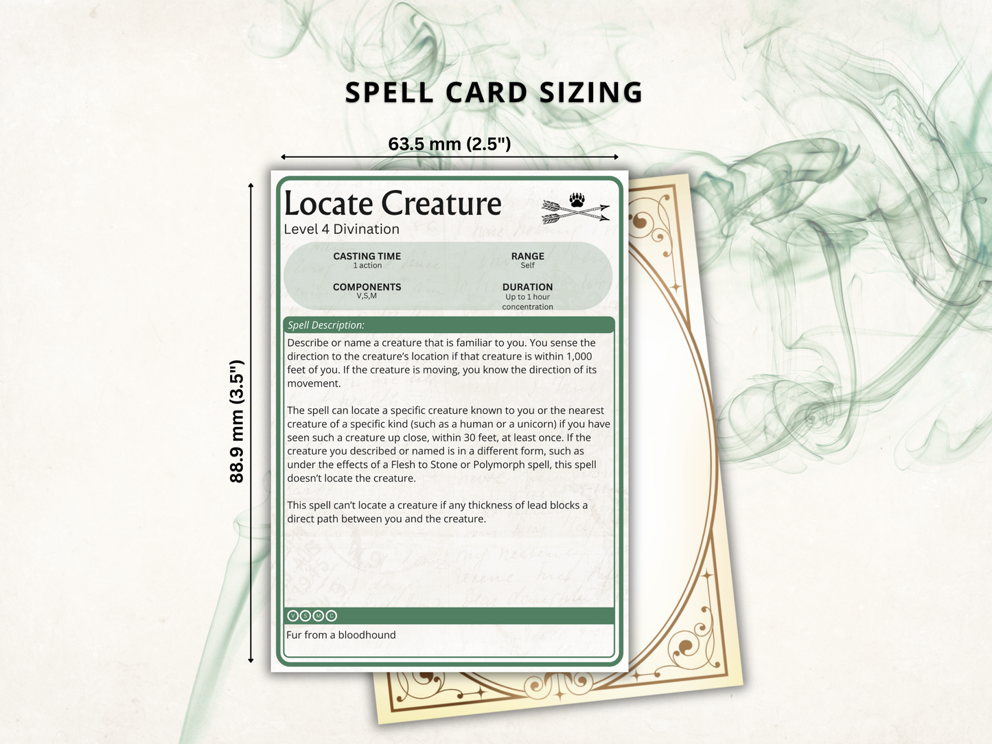 Ranger DnD Spell Cards 2024