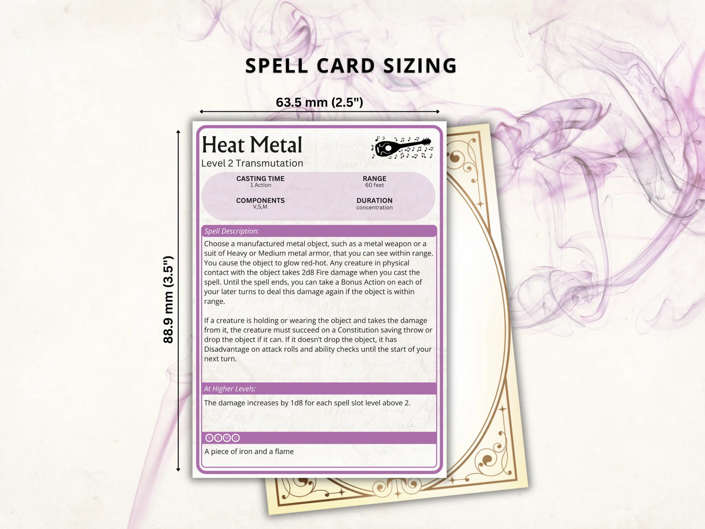 Bard DnD Spell Cards 5e 2024 FeyWorks.co.uk