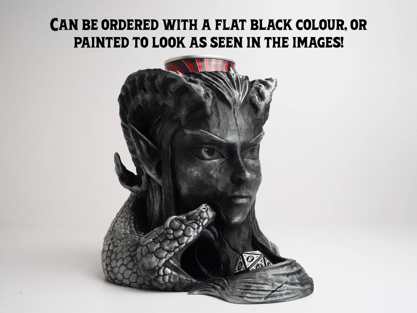 Infernal Gambit Dice Tower & Can Holder FeyWorks.co.uk