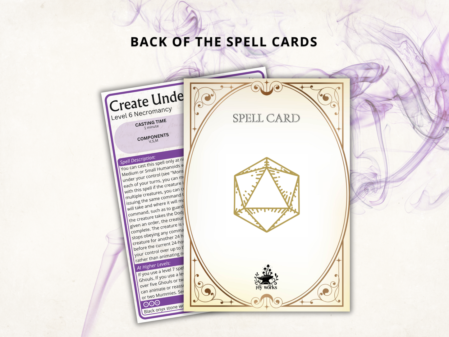 Warlock DnD Spell Cards 2024