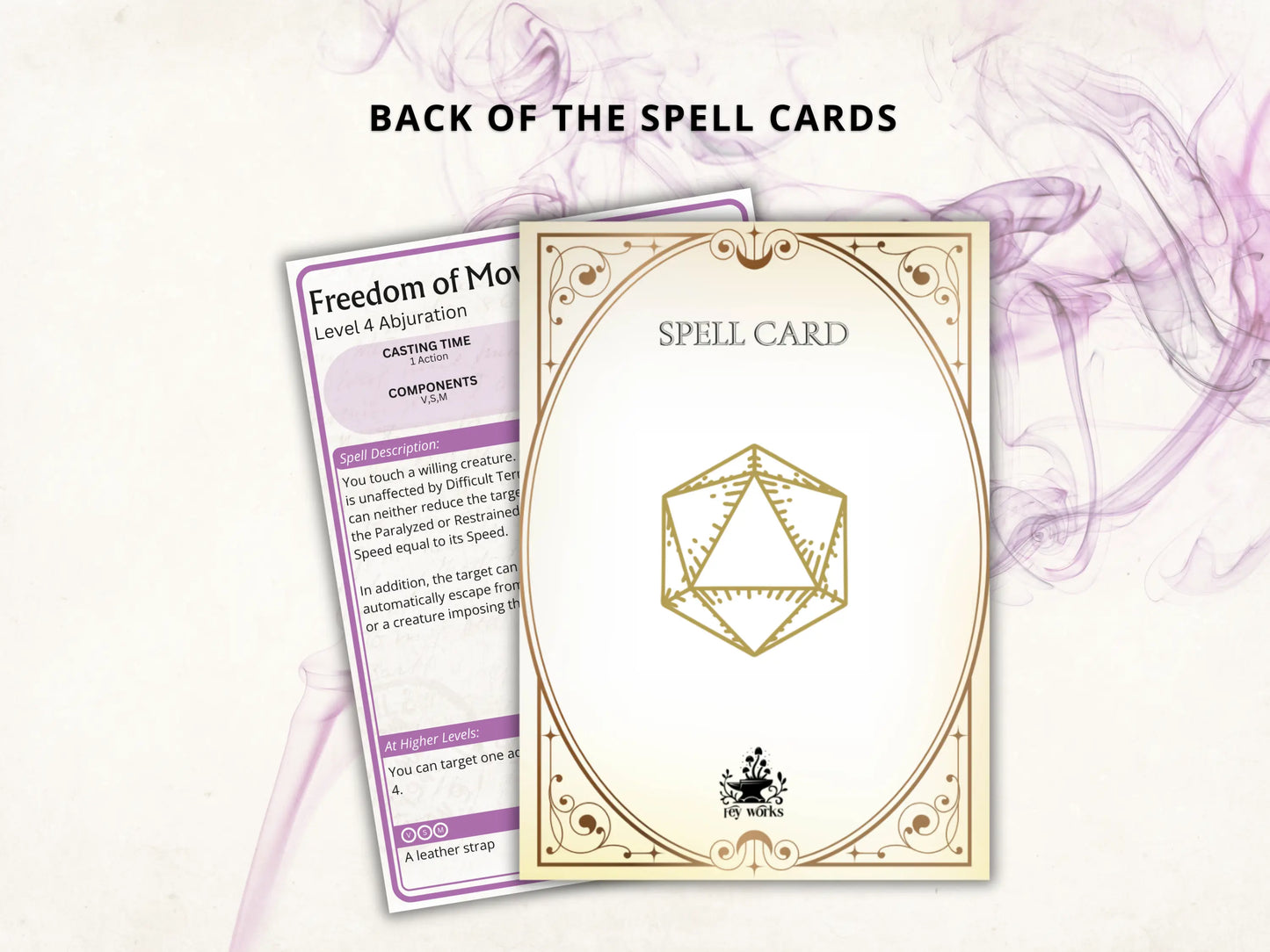 Bard DnD Spell Cards 5e 2024 FeyWorks.co.uk