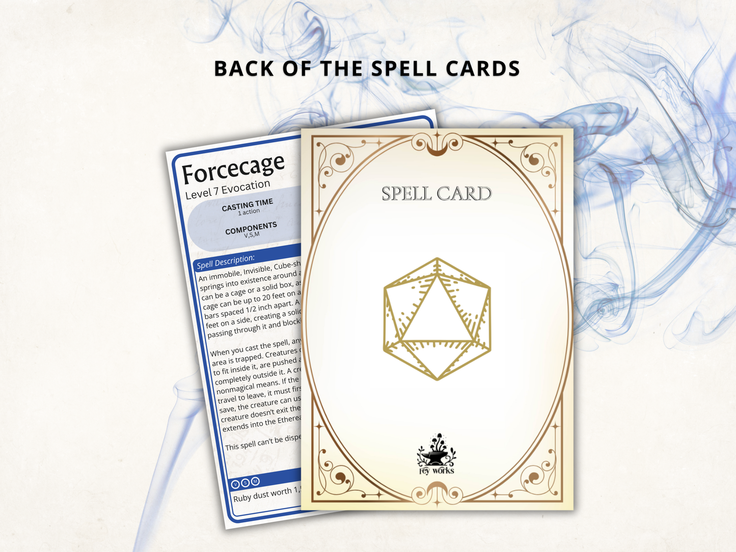 Wizard DnD Spell Cards 2024