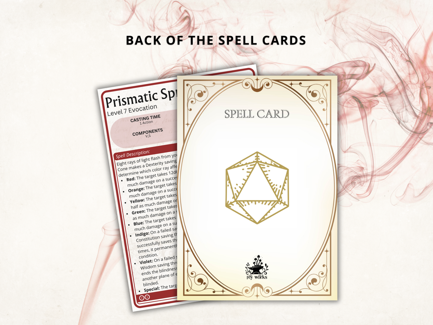 Sorcerer DnD Spell Cards 2024