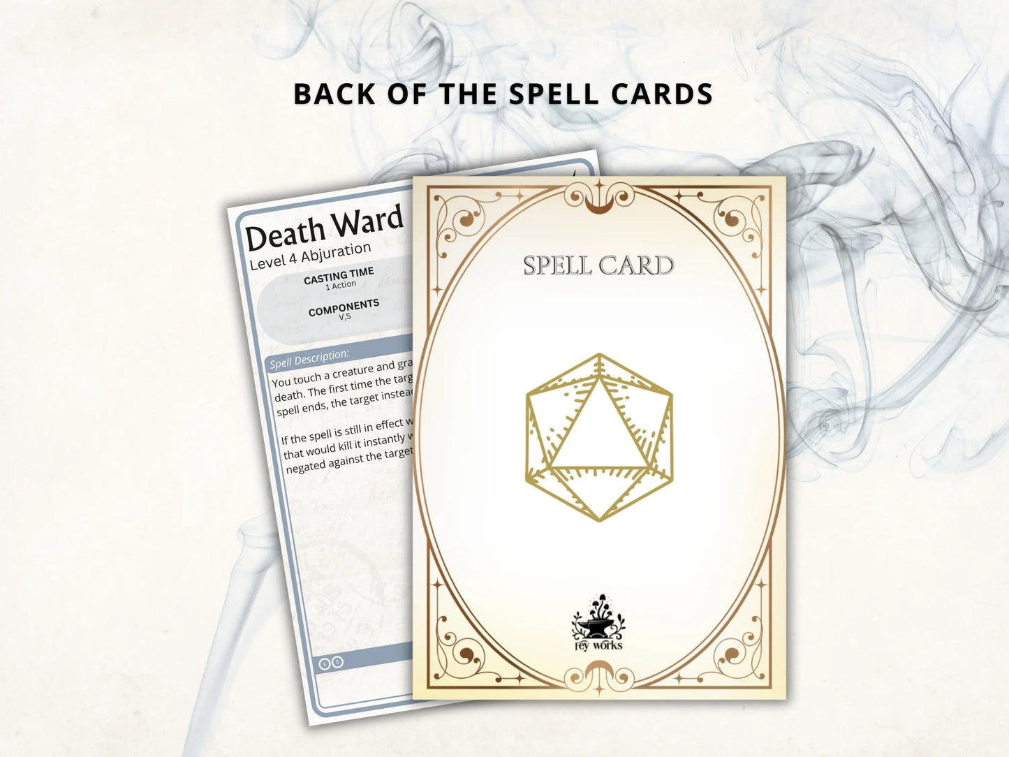 Cleric DnD Spell Cards 5e 2024 FeyWorks.co.uk