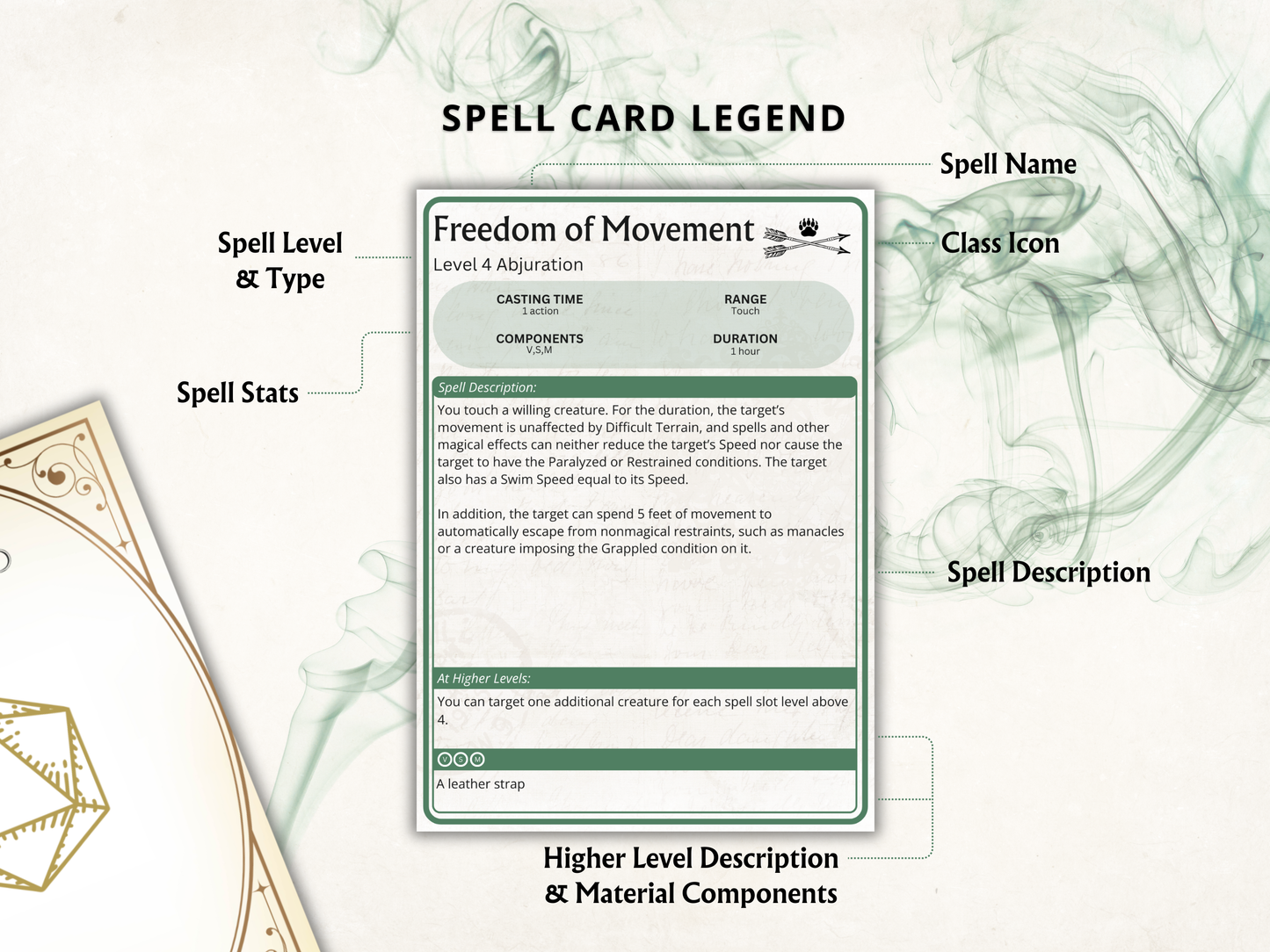 Ranger DnD Spell Cards 2024