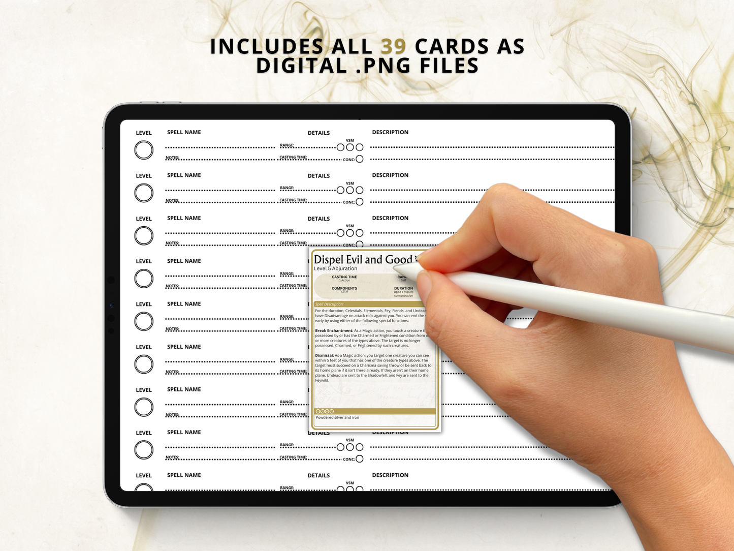 Paladin DnD Spell Cards 2024