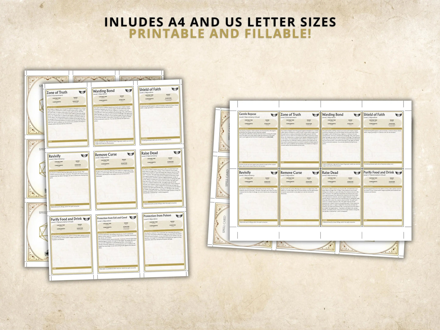 Paladin DnD Spell Cards 5e 2014 FeyWorks.co.uk