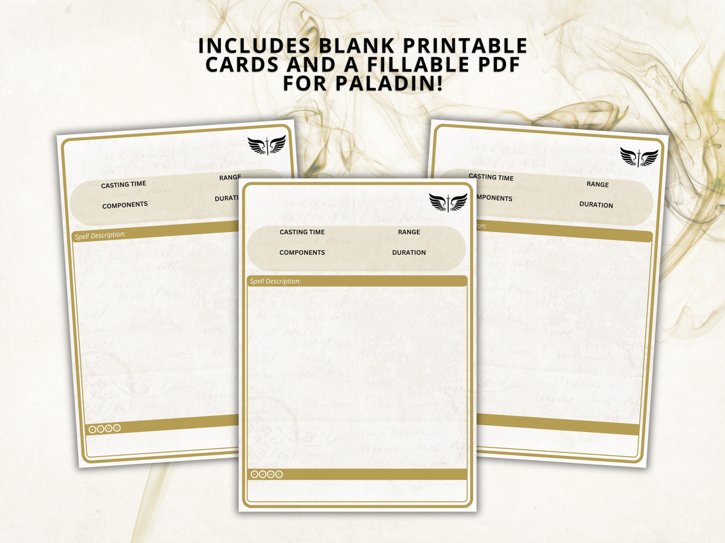 Paladin DnD Spell Cards 2024