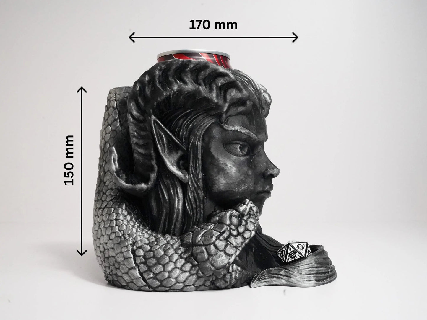 Infernal Gambit Dice Tower & Can Holder FeyWorks.co.uk