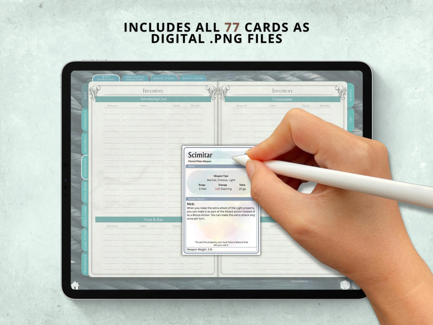 Complete DnD Weapon Cards Bundle 5e 2014 & 5.5 2024 FeyWorks.co.uk
