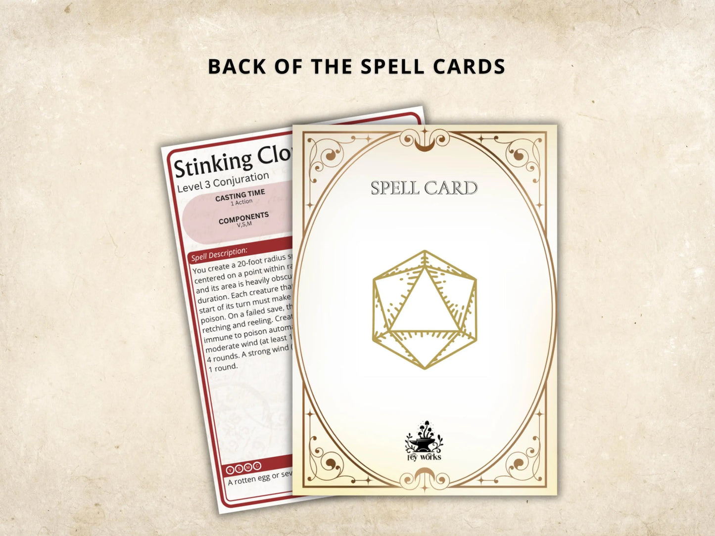Complete DnD Spell Card Collection 5e 2014 FeyWorks.co.uk