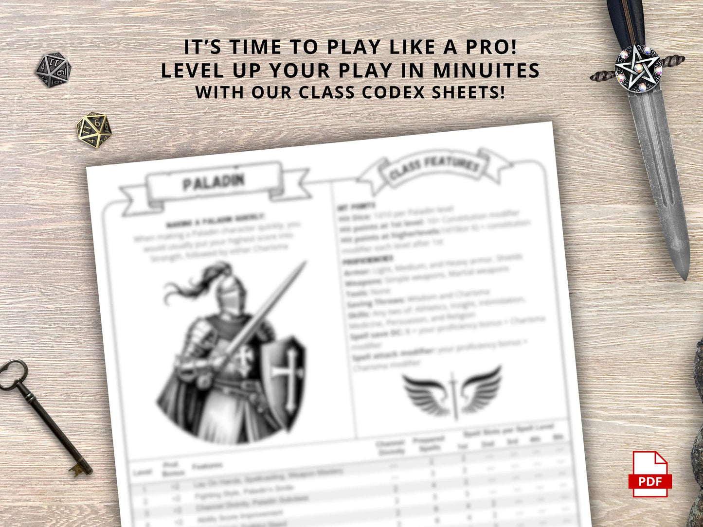 Paladin 5.5 2024 Reference Guide - Cheat Sheet FeyWorks.co.uk