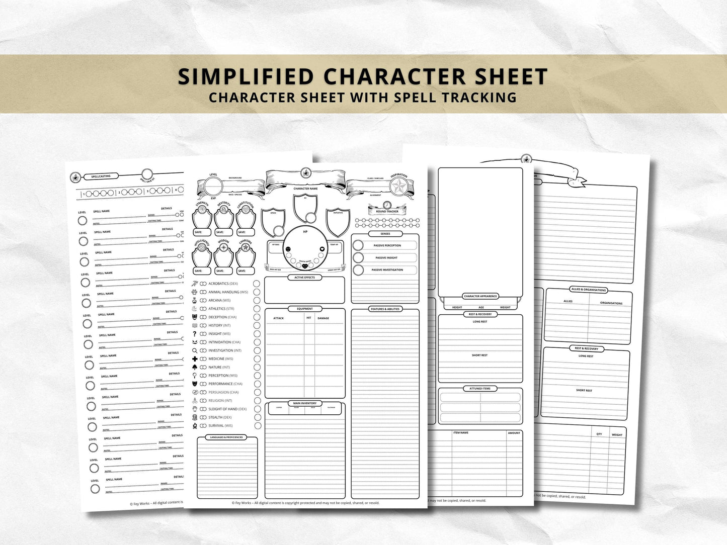 D&D Paladin Class Bundle: 5e, 5.5e Spell Cards, Cheat Sheet (Digital Download)