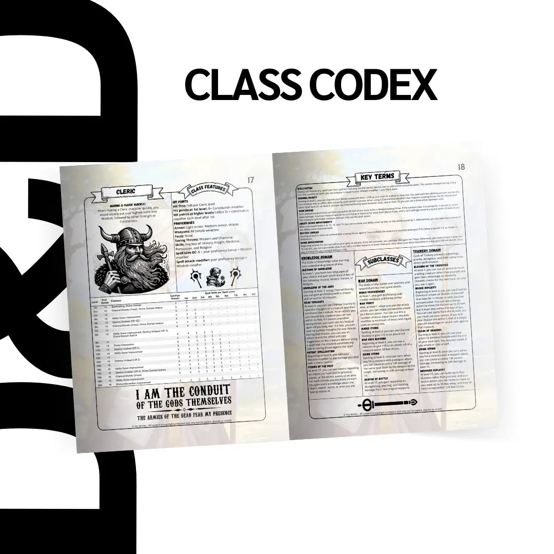 Class-Codex FeyWorks