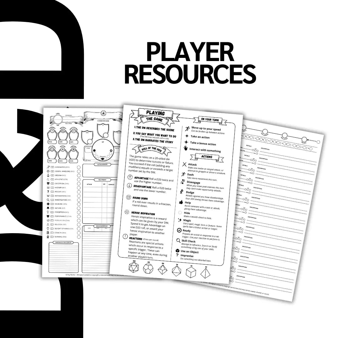 DnD-Player-Resources FeyWorks