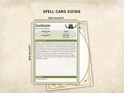 Druid DnD Spell Cards 5e 2014 FeyWorks.co.uk