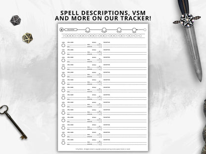 Simplified Character Sheet 5e 2014 & 5.5 2024 FeyWorks.co.uk
