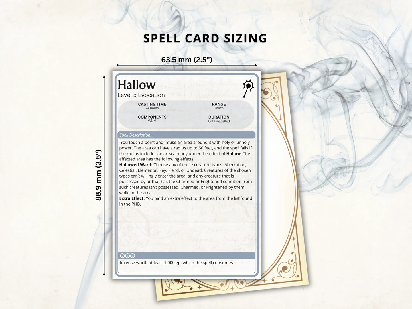 Cleric DnD Spell Cards 5e 2024 FeyWorks.co.uk