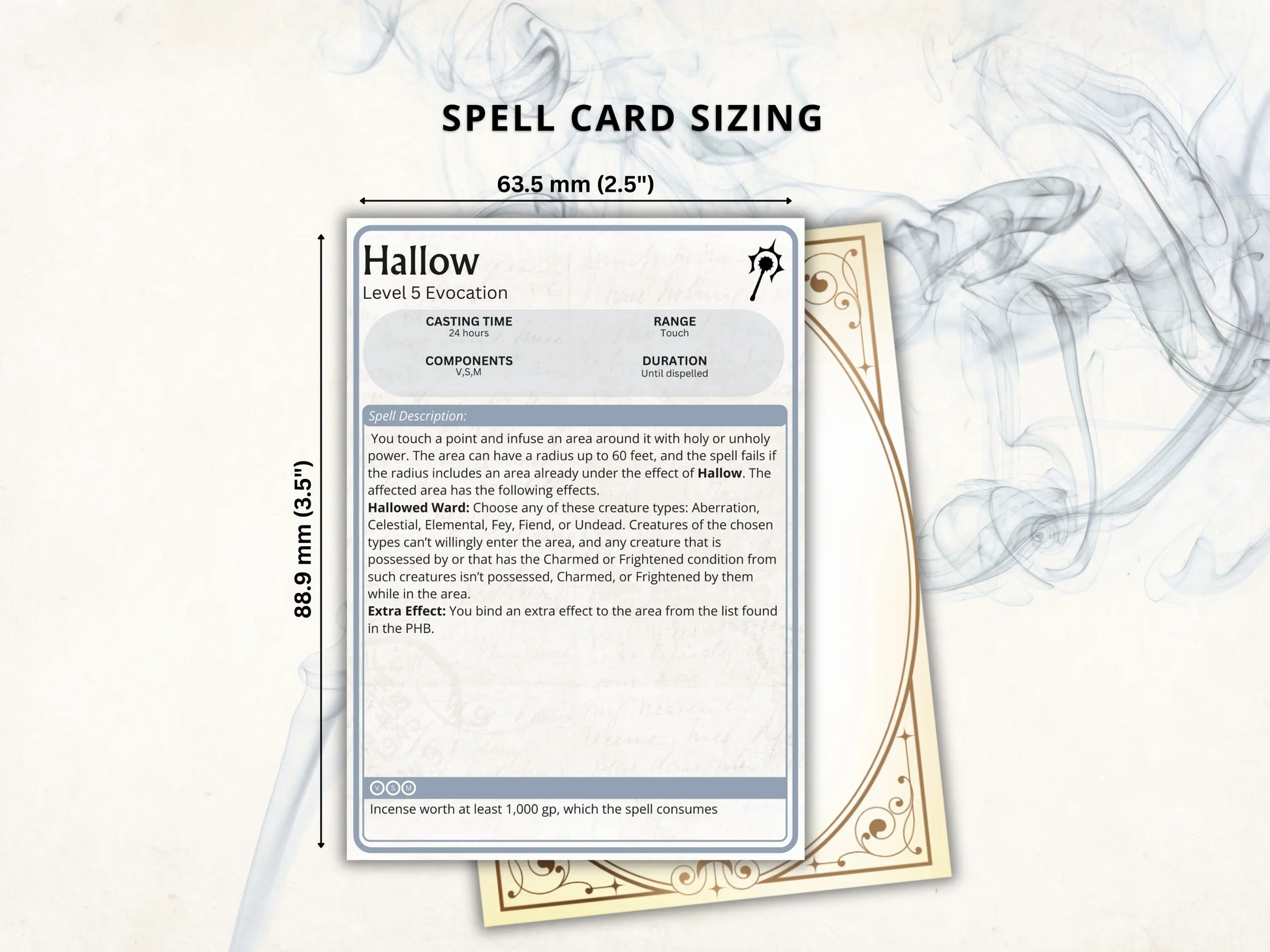 Cleric DnD Spell Cards 5e 2024 FeyWorks.co.uk