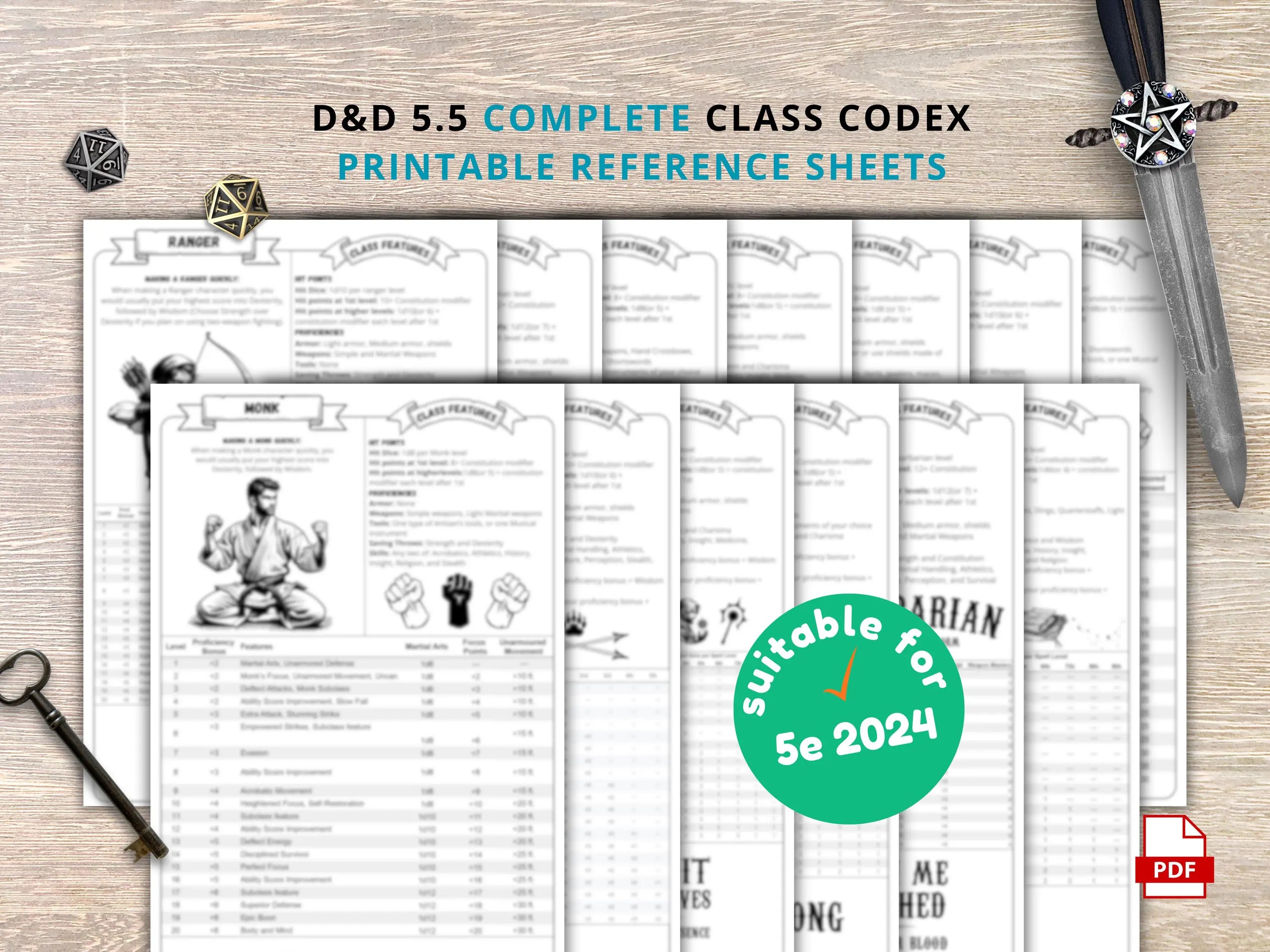 Computer Rx Field 5e Class Codex Compendium | DnD 5e 2024 Complete PDF Guide – FeyWorks