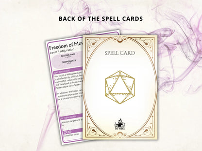 Bard DnD Spell Cards 5e 2024 FeyWorks.co.uk