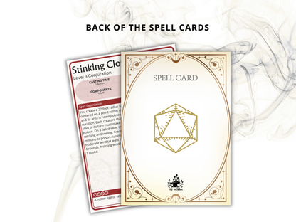 Complete DnD Spell Card Collection 5e 2024