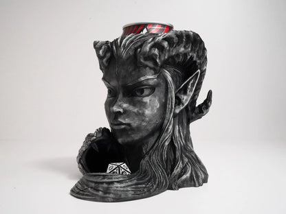 Infernal Gambit Dice Tower & Can Holder FeyWorks.co.uk