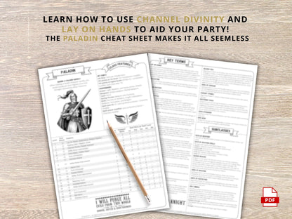 Paladin 5.5 2024 Reference Guide - Cheat Sheet FeyWorks.co.uk