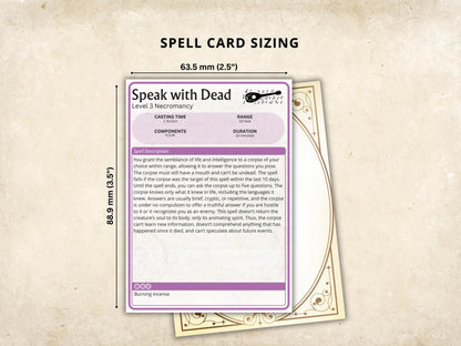 Complete DnD Spell Card Collection 5e 2014 FeyWorks.co.uk