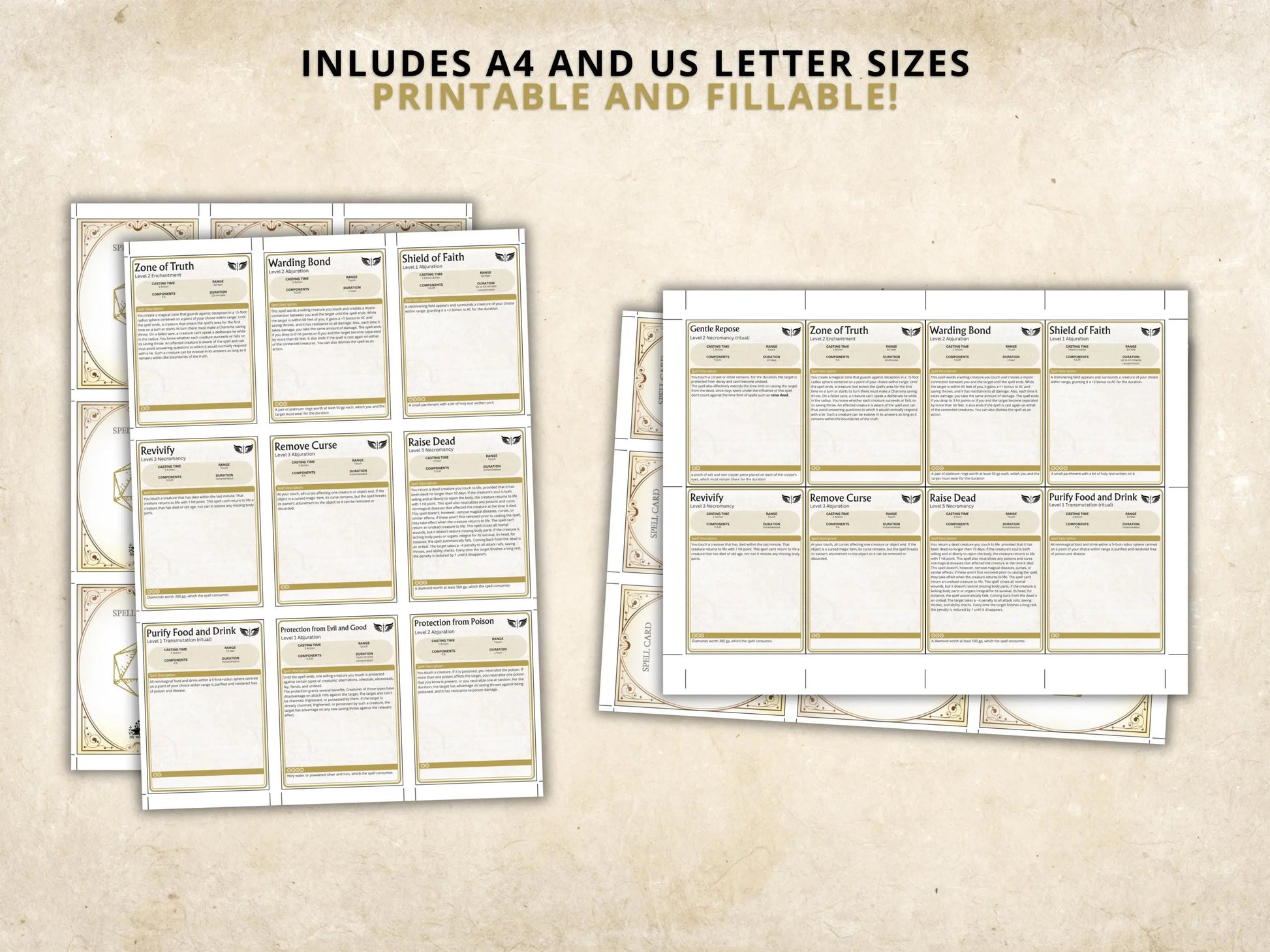 Paladin DnD Spell Cards 5e 2014 FeyWorks.co.uk
