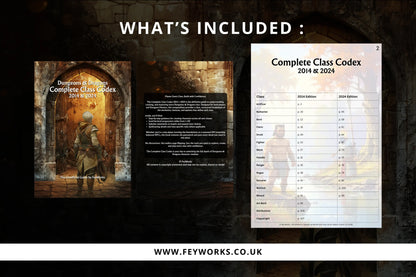 DnD Complete Class Codex 2014 & 2024 FeyWorks