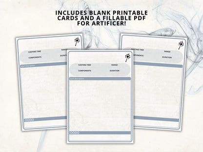 Cleric DnD Spell Cards 5e 2024 FeyWorks.co.uk
