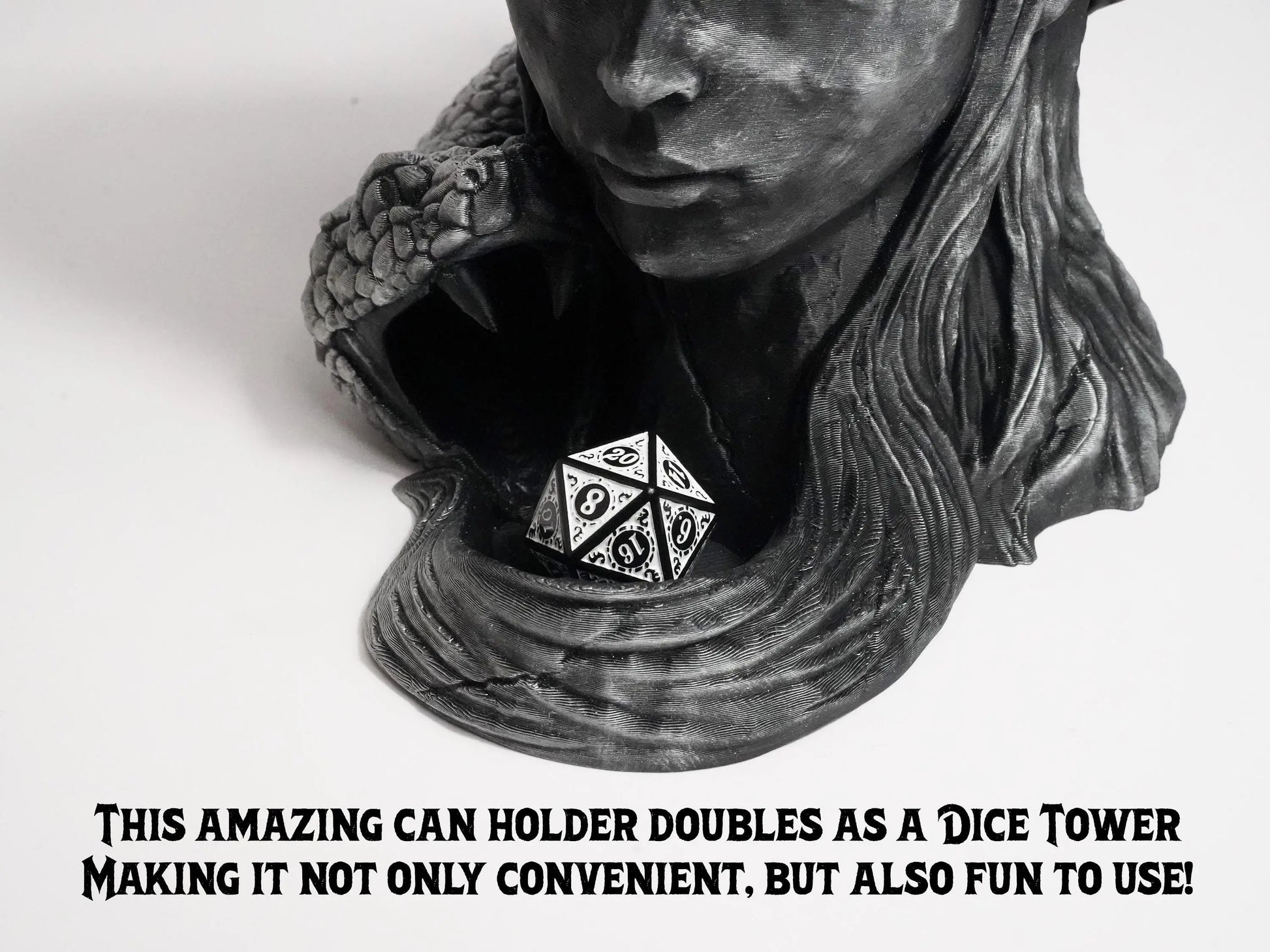 Infernal Gambit Dice Tower & Can Holder FeyWorks.co.uk