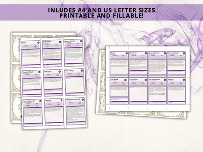 Warlock DnD Spell Cards 2024