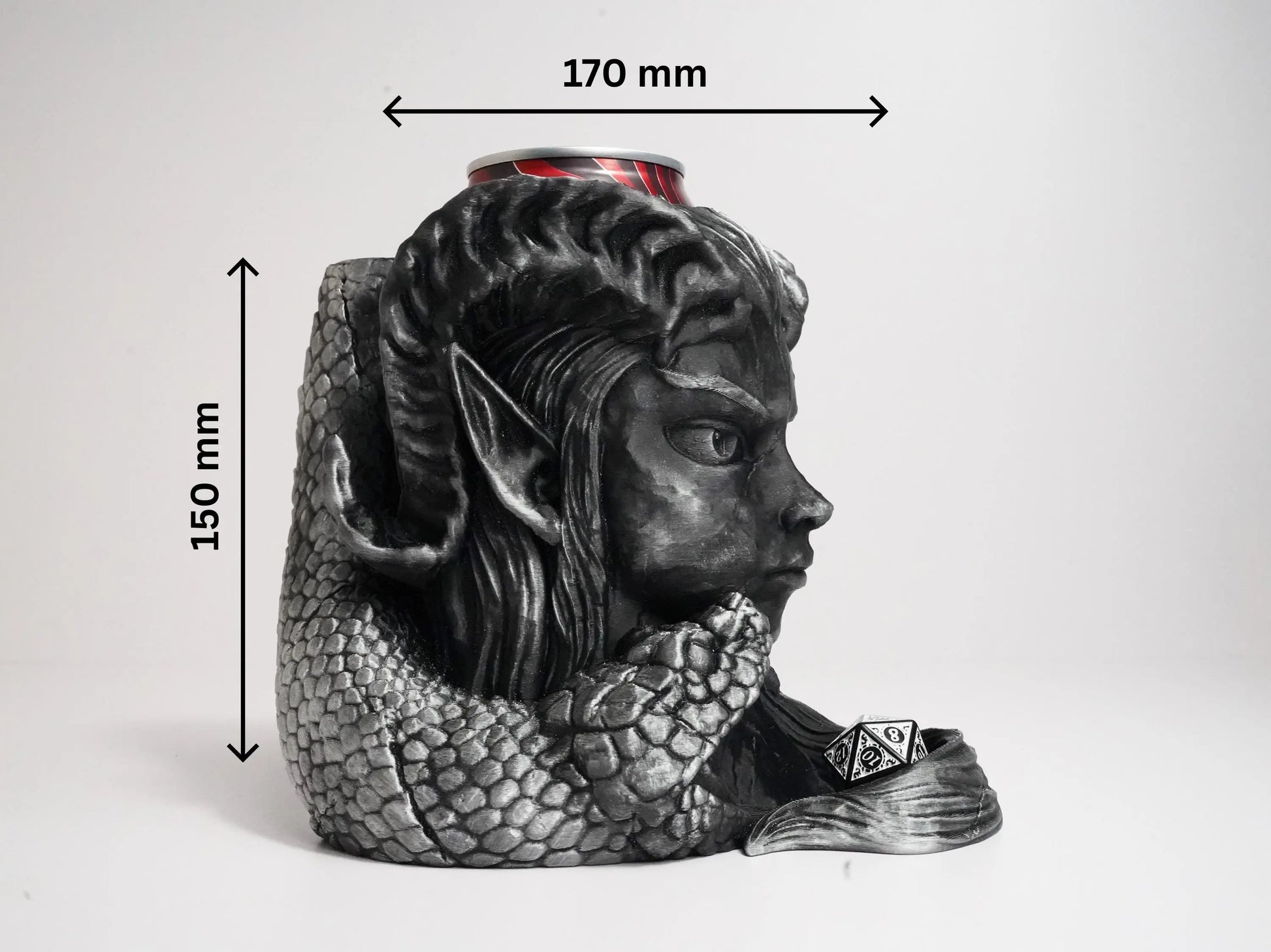 Infernal Gambit Dice Tower & Can Holder FeyWorks.co.uk