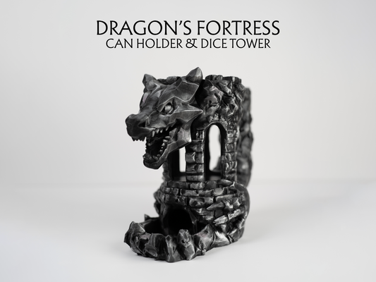 Dragon's Fortress Can Holder & Dice Tower