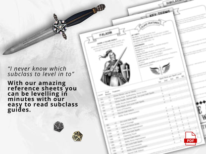 Paladin 5e 2014 Reference Guide - Cheat Sheet FeyWorks.co.uk