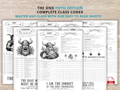 DnD 5.5 Complete Class Codex (2024) FeyWorks.co.uk