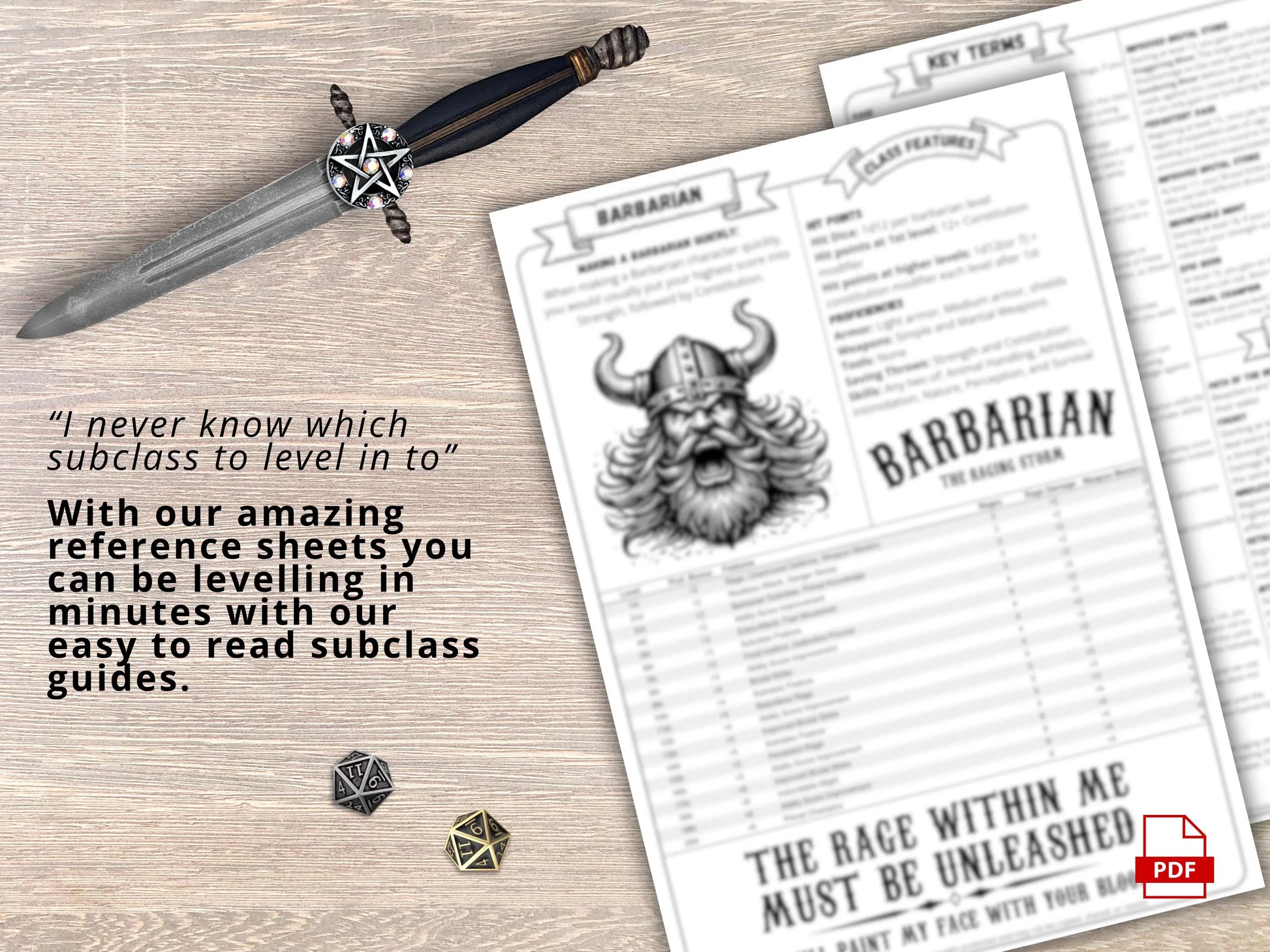 Barbarian 5.5 2024 Reference Guide - Cheat Sheet FeyWorks.co.uk