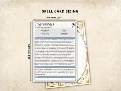 Cleric DnD Spell Cards 5e 2014 FeyWorks.co.uk