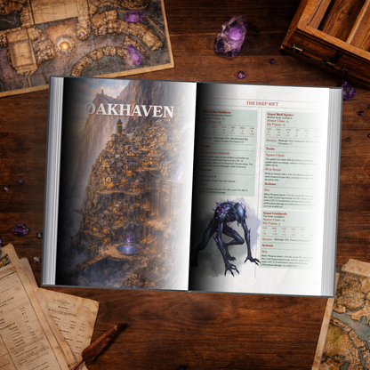 The Deep Rift – D&D 5e One-Shot Adventure (Level 5–7) | Printable & VTT Maps Included | FeyWorks