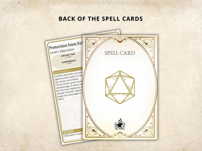 Paladin DnD Spell Cards 5e 2014 FeyWorks.co.uk