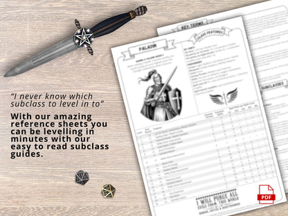 Paladin 5e Cheat Sheet: D&D Class Guide (2024 PDF Download)