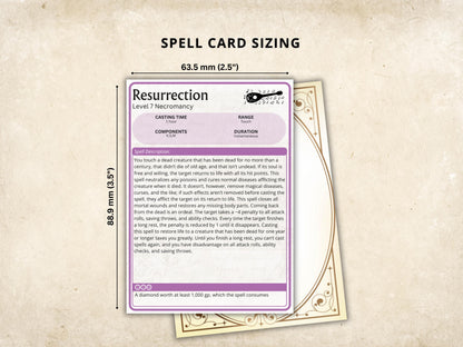 Bard Spell Cards 5e: D&D Spell Book, Digital Download