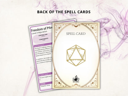 Bard Spell Cards 5e: Dungeons and Dragons 2024 (Digital Download)