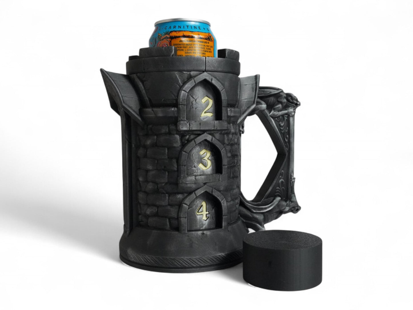 Boss Tower Can Holder: DnD Life Counter, 3D Printed RPG Accessory