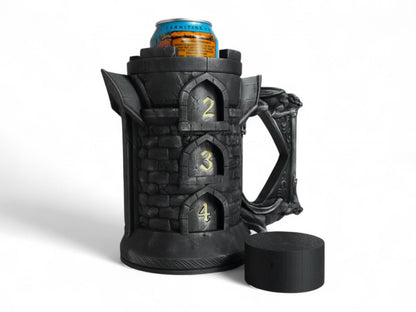 Boss Tower Can Holder: DnD Life Counter, 3D Printed RPG Accessory