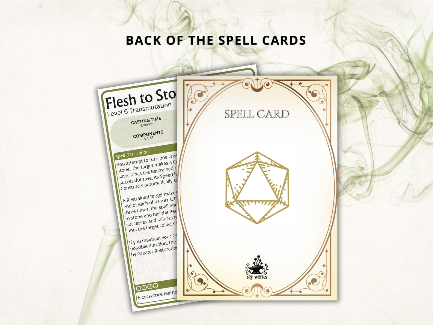 Druid Spell Cards 5e: D&D Spell Book (Digital Download, 118 SRD Spells, 2024)